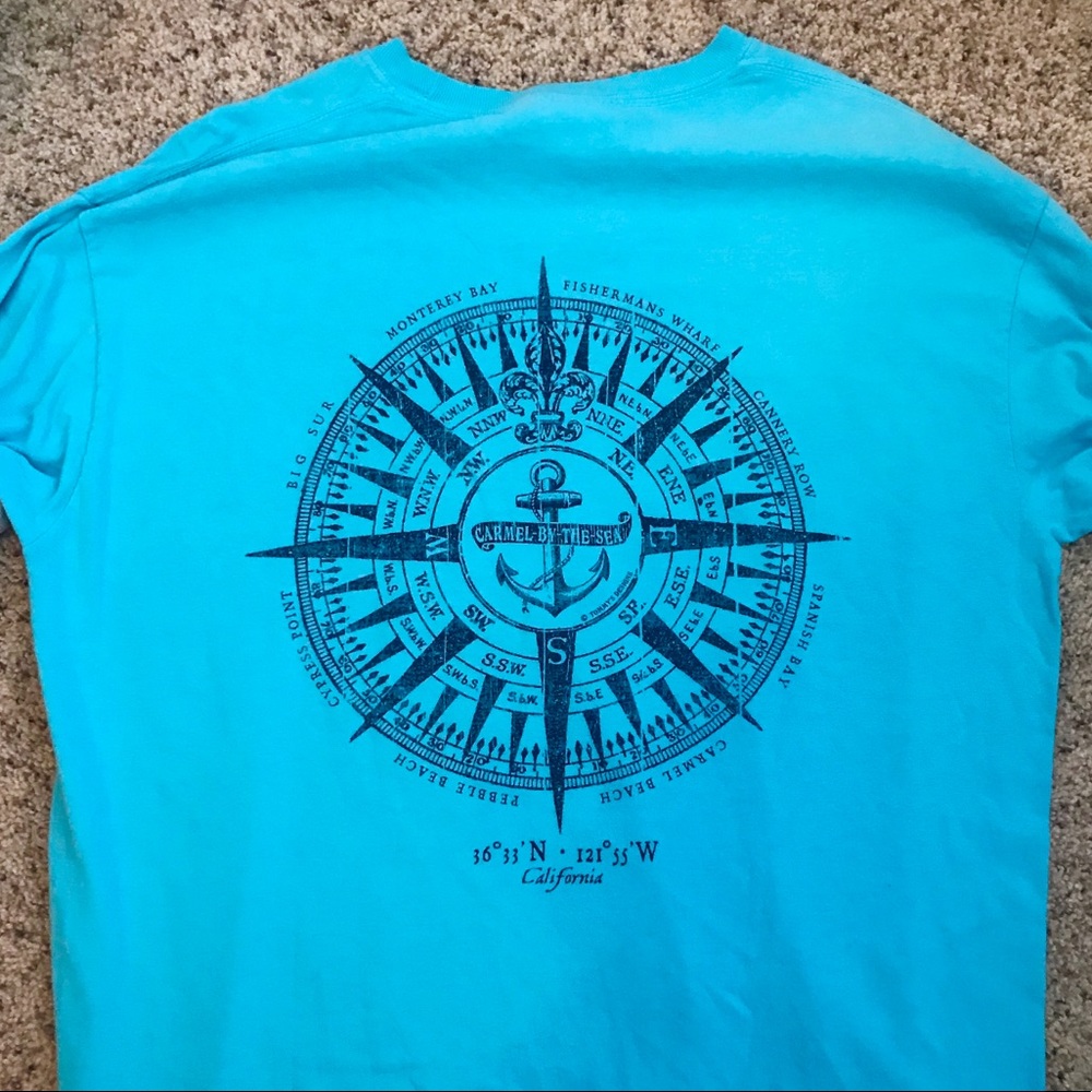 Comfort Colors Blue California  Longsleeve T